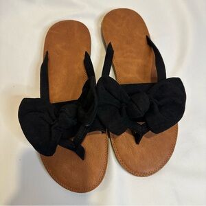 Amazon Black Bow Sandals for Women